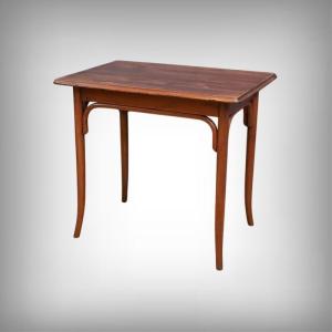 Bentwood Side Table, Maison Fischel, In The Style Of Thonet – Late 19th Century
