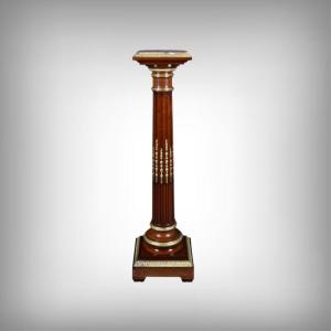 Swivel Mahogany Column, Napoleon III Style – 1900