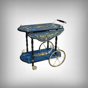 Service Trolley In Sorente Marquetry, Italy – 1960