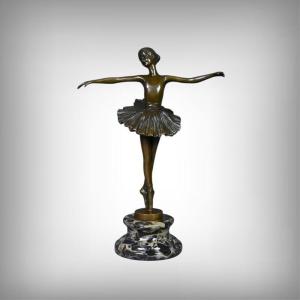 Bronze "the Ballerina", Signed Crespain – Early 20th Century
