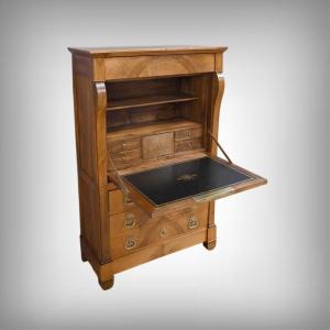 Walnut Secretary, Restoration Style - Mid-19th Century