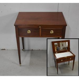 Powder In Mahogany, Louis XVI Period - Late 18th Century