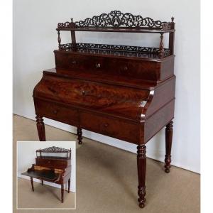 Louis-philippe Mahogany Desk - Mid-19th Century