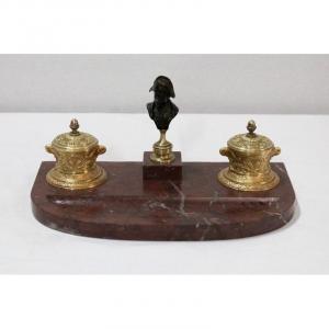 Double Inkwell, Napoleon III Period - Mid-19th Century
