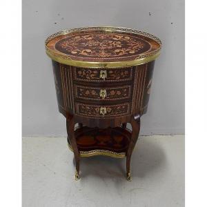 Small Inlaid Chiffonniere Commode, In Rosewood, Transition Style Louis XV - Louis XVI -