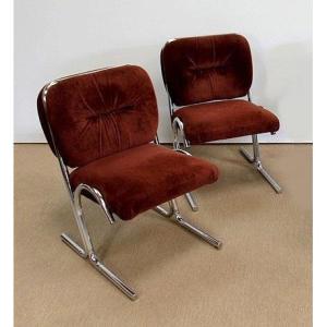 Suite Of 2 Armchairs Douglas Furniture - 1970s