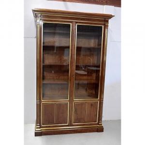 Library Of Parquet In Mahogany From Cuba, Louis XVI Style - Late Nineteenth