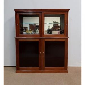 Trade Showcase In Solid Mahogany - Early Twentieth