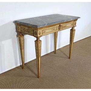 Console In Marble And Golden Wood, Louis XVI Style - 2nd Part XIX