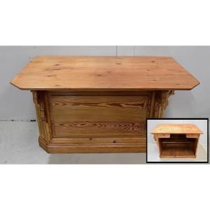 Authentic Trade Counter In Natural Pine - 1900