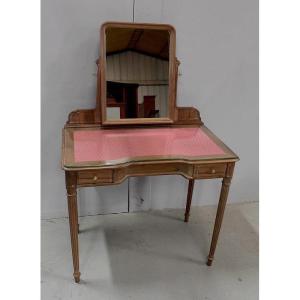 Dressing Table In Solid Walnut, Louis XVI Style - 1900/1920