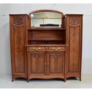 Mahogany Cabinet, Art Nouveau - 1900