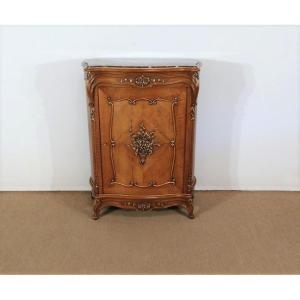 Between Two Cabinet In Walnut, Rocaille Style - 1900 Period