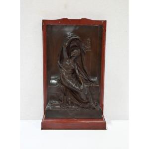Stele In Bronze And Marble, 