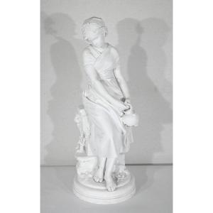 Important Biscuit, Signed M. Moreau - 2nd Part Of The Nineteenth