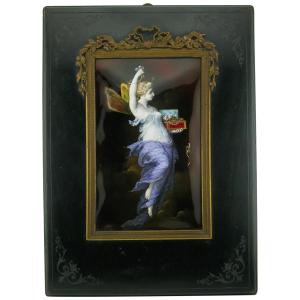 Lucien François Penet (french 1834-1901) 19th Century Limoges Enamel Plaque 