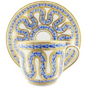 Sèvres Porcelain Cup And Saucer, 18th Century, Circa 1770
