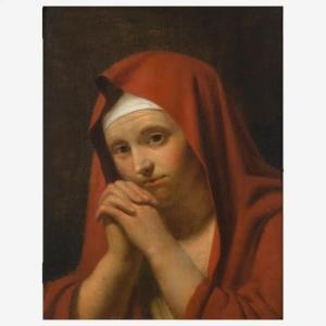 After Circle Of Caesar Van Everdingen (1617-1678) Woman Praying Oil