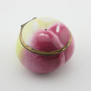 18th Century English South Staffordshire Bilston Enamel Apple Bonbonniere