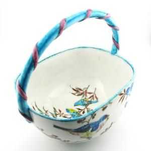 Theodore Deck (french 1823-1891) 19th Century Pottery Basket