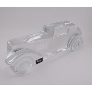 Daum Crystal Marly Vintage Car Relief Sculpture/paperweight