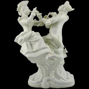 Orléans Gerault d'Areaubert Porcelain Figural Group Musicians, C1765