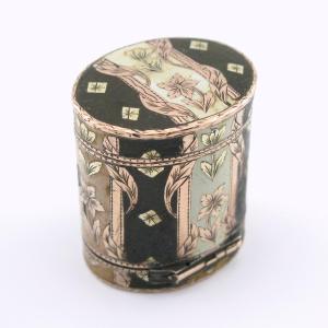 18th-century French Silver, Gold, Enamel, And Lacquer Patch/snuff Box Combination