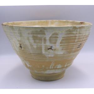 Gilbert Portanier (1926-2023) Large Conical Bowl Vallauris