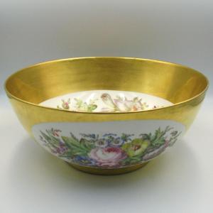 19th-century Paris Porcelain Punch Bowl