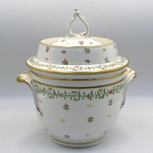 English Coalport Porcelain Fruit Or Dessert Cooler/ice Pail Early 19th-century
