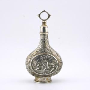 French Silver Scent Bottle And Vinaigrette, Circa 1720