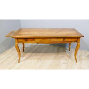 Farm Table Louis XV Style Dining Room In Cherry XIXth Time