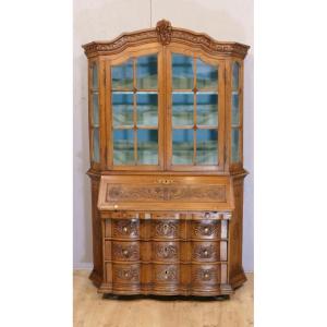 3 Body Buffet, Crossbow Commode, Scriban, Library Showcase, 18th Century, Flanders