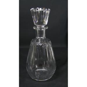 Baccarat Buckingham, Wine Or Cognac Carafe In Cut Crystal, Early 20th Century