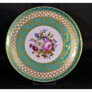 Limoges Porcelain Dish, Hand Painted And Gilded By René Caire, Mid 20th Century