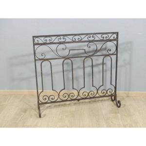 19th Century Riveted Wrought Iron Room Divider Grille