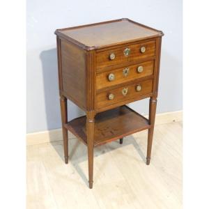 Louis XVI Mahogany Chiffonniere Table, Late 18th Century