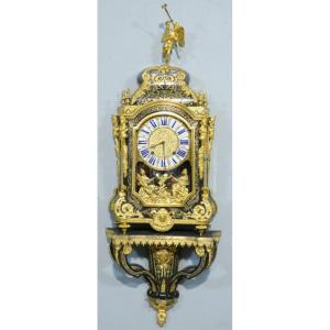 Louis XIV Period Cartel Clock In Boulle Marquetry, Clockmaker Masson In Paris, 18th Century