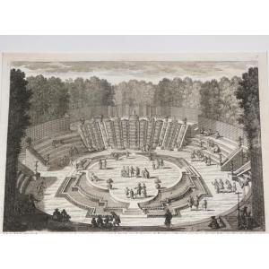 Versailles, The Ballroom, 17th Century Engraving Of The Gardens By Gabriel Pérelle