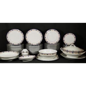 Haviland Trocadéro Lafayette, 12-person Limoges Porcelain Dinner Service, Louis XV