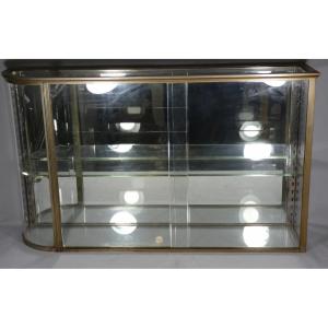 Brot, A Brass And Glass Shop Display Case With A Rounded Section, Early 20th Century