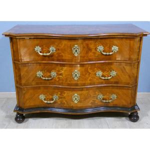 Louis XIV Commode In Walnut And Marquetry, Early 18th Century
