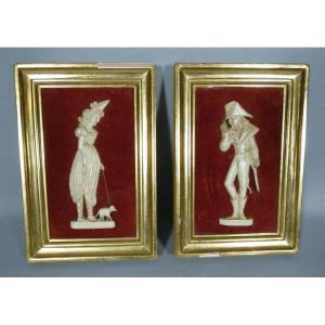 Incredible And Wonderful Pair Of Directoire-style Profiles, Early 20th Century