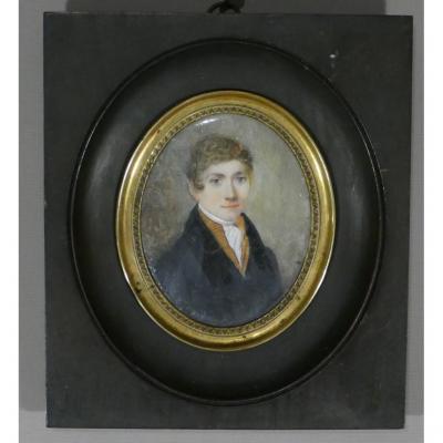 Miniature Representative A Young Man Under The Directory, End XVIII