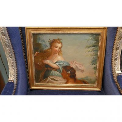 Oil On Canvas XVIII, From Hay Return, Louis XVI Period