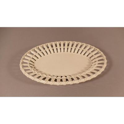 Display Cup In Fine Braided Faience From Creil, Late 18th Century, Early 19th Century