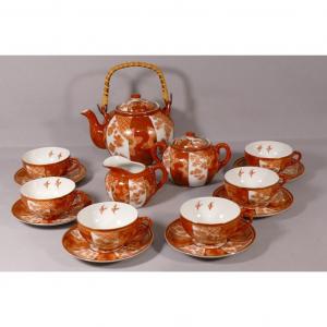 Japanese Porcelain Tea Service With Profile Of The Empress In Lithophany