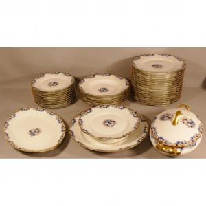 Limoges Porcelain Service Part Art Deco Period