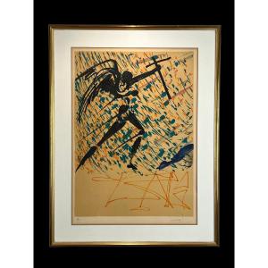 Salvador Dali (1904-1989) Mystic Exsaltation "signed" Color Lithograph