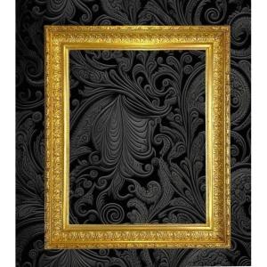 Old Frame In Wood And Golden Stucco Louis XVI Style For Painting 50 Cm X 40 Cm